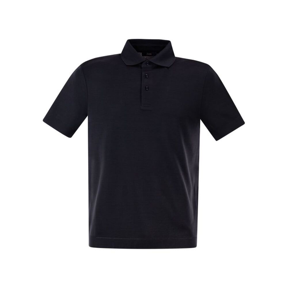Herno Men Cotton Jersey Polo Shirt